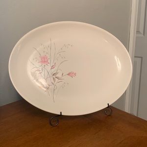 Vintage Platter Plate with Roses